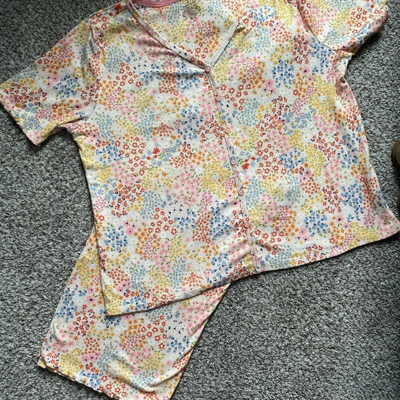 Cuddl Duds Multicolor Floral Women's Pajama Set Size XL - Picture 2 of 7